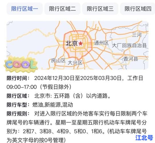 2025年2月北京最新限号时间表公布：尾号限行新规+早晚高峰绕行攻略官方版